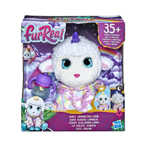 FurReal Sweet Jammiecorn Lamb Interactive Plush Toy, Light-Up Toy NWT - Picture 1 of 5